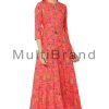 Strawberry color long dress02 | MultiBrand Kurti