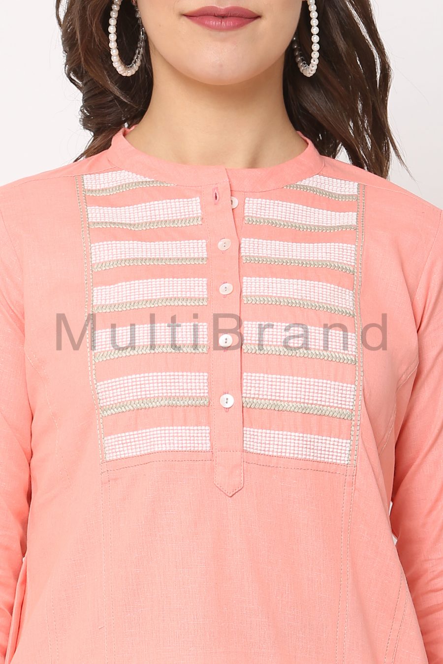 Peach color Wholesale Kurti30 | MultiBrand Kurti