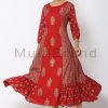 Pure Red Color Long Dress 08 | MultiBrand Kurti