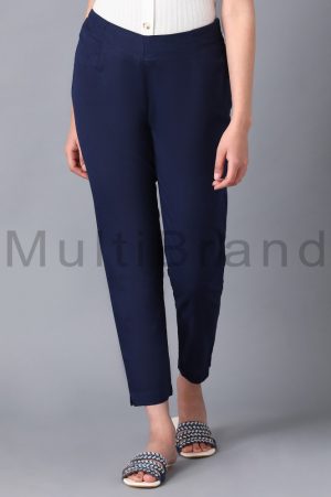 Royal Blue Ankle Length Trouser| MultiBrand Kurti06