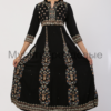 Black color Print and Zari Work with Full Sleeves